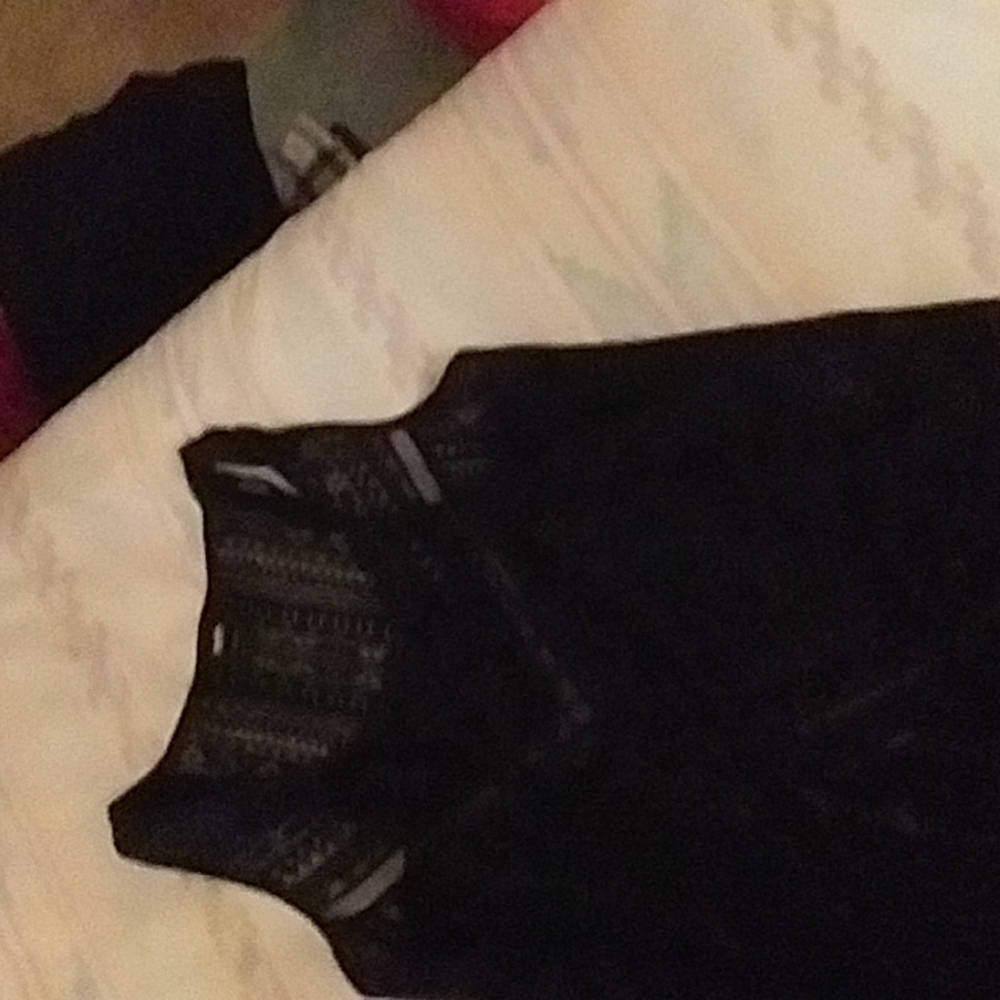 Sheer black tank top